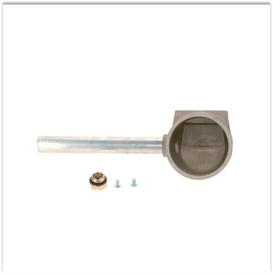 Buderus 7100658 Abgaswinkel mit Messöffnung 11/WG – Original Abgassystem-Zubehör