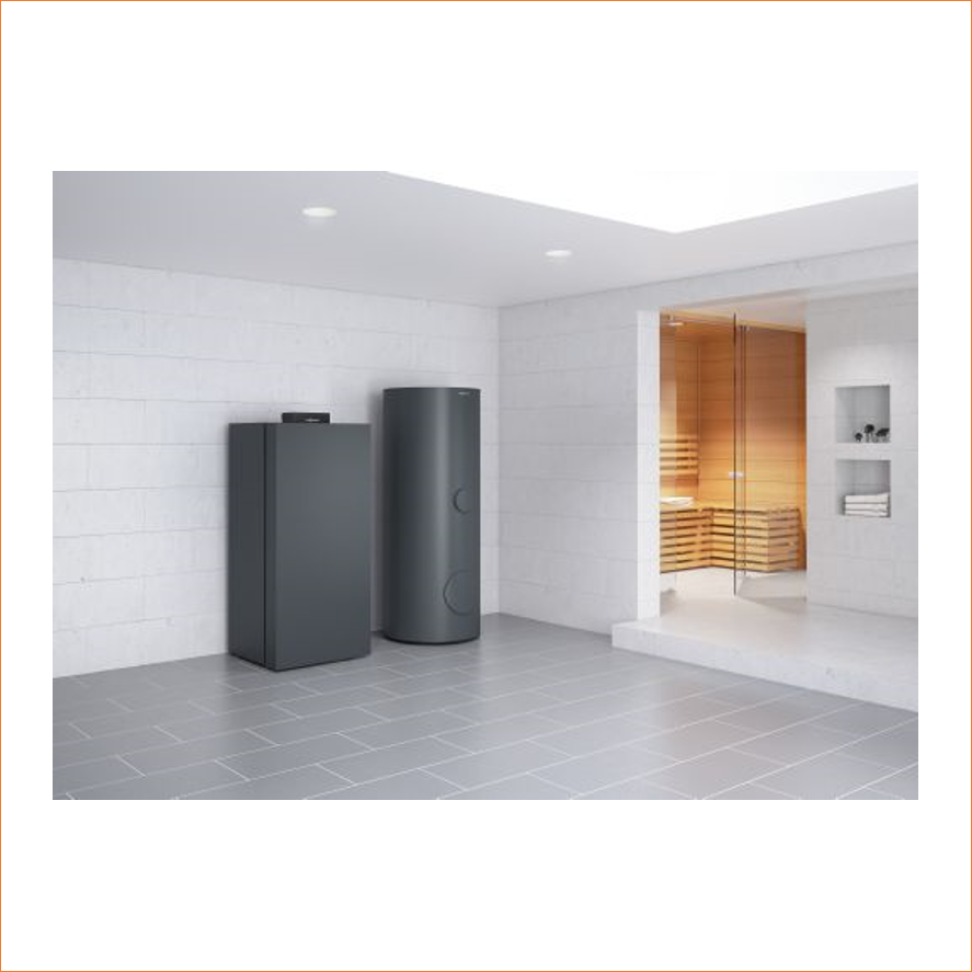 Viessmann Paket Vitocrossal 300 CU3A 13 kW o. Mis. m. VC 100-V CVAA 160l vitographite