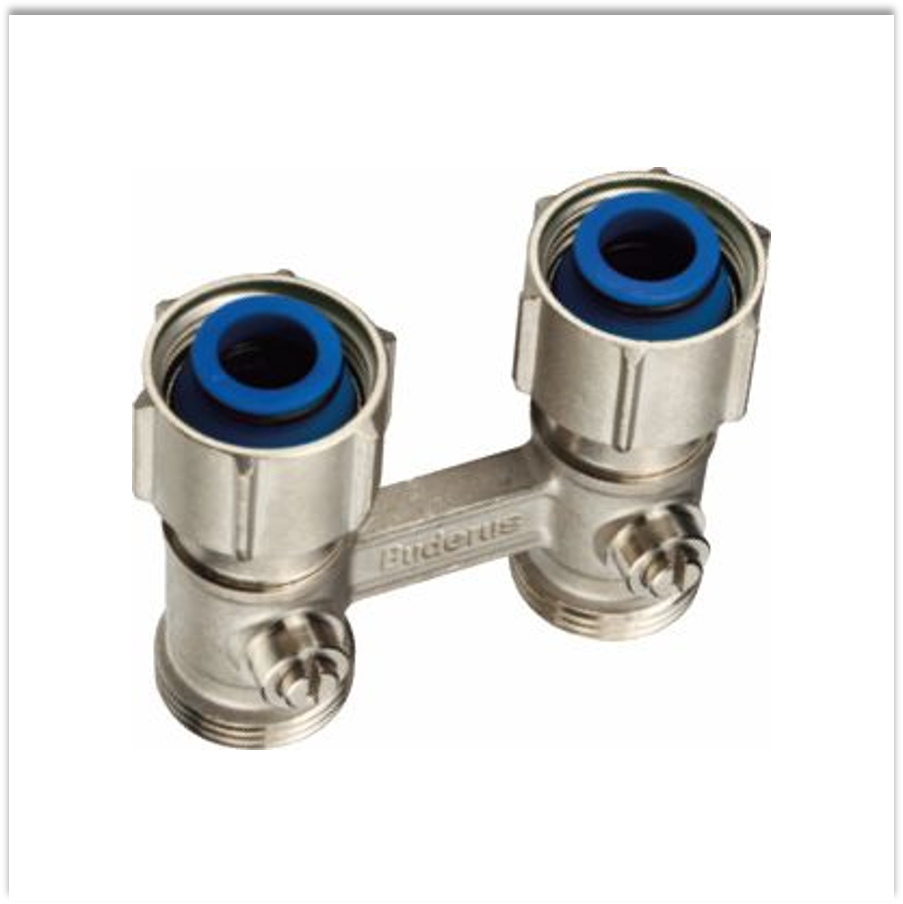 Buderus 7738317846 Logafix Hahnblock DGF G3/4xG3/4 AG, o.Vorein.