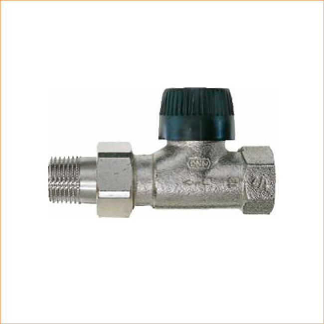 Buderus 7738306441 Logafix Thermostatventil TVVD15 1/2" – Vernickelt & einstellbar