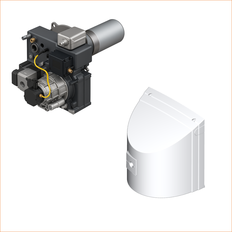 VIESSMANN Z010185 Vitoflame 300, 20,2 kW, Öl-Blaubrenner rla