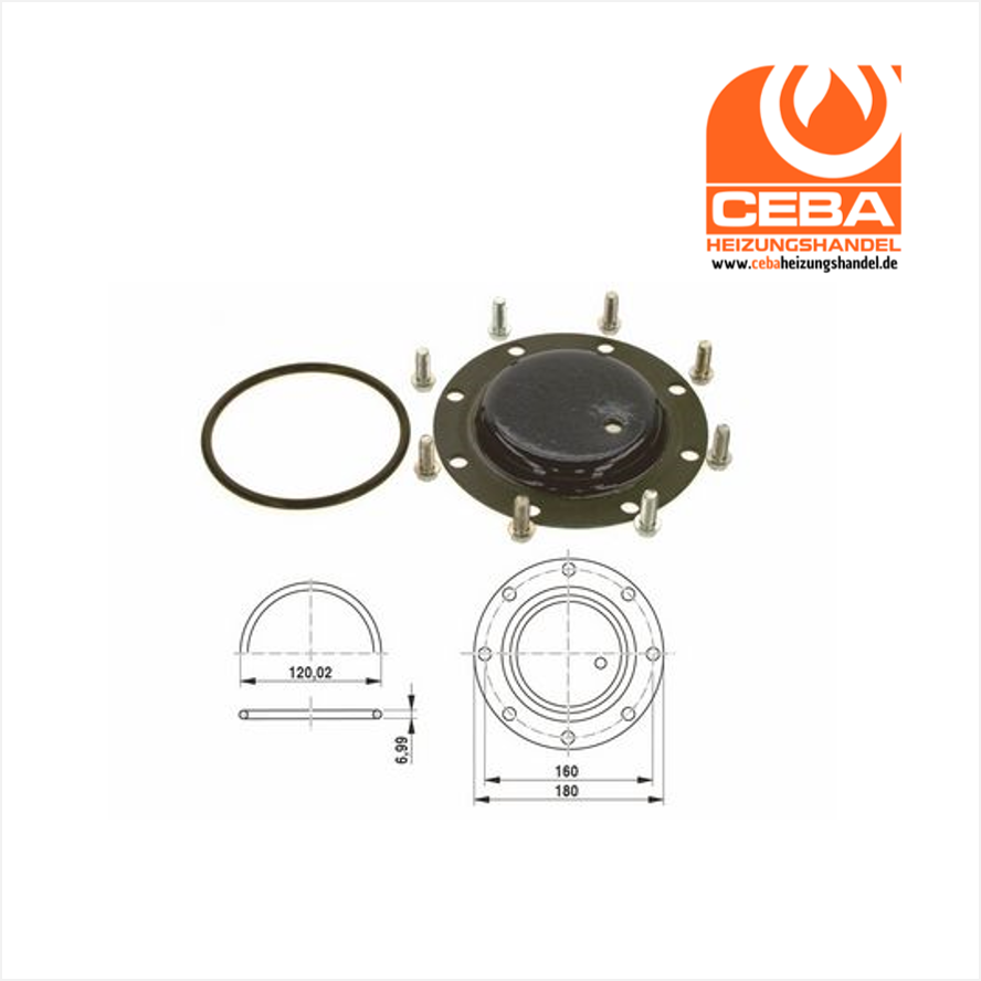 Buderus Handlochdeckel DN120 für Anode everp
