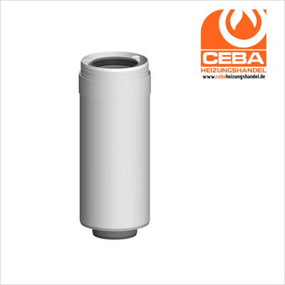 ATEC Rohr 500mm DN 80/125 konzentrisch kürzbar für Heizungsanlagen