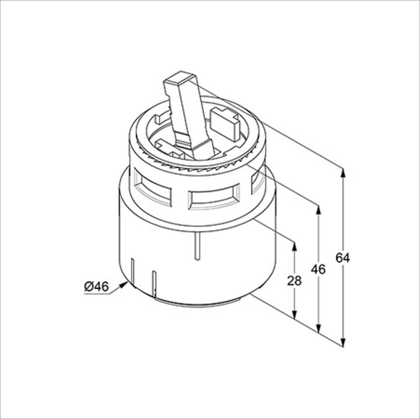 Kludi Kartusche f.DerbyMIX / Kludi-Mix/ Midi-Mix u.Objekta-Mix Hebelmischer