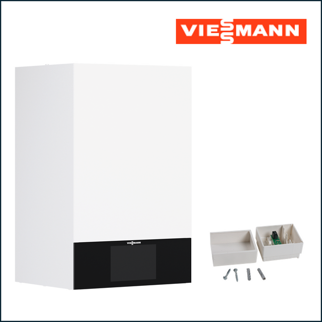 Viessmann Vitodens 200-W B2HH 2,5–32 kW Z029275 mit 7" Display & Außentemperatursensor