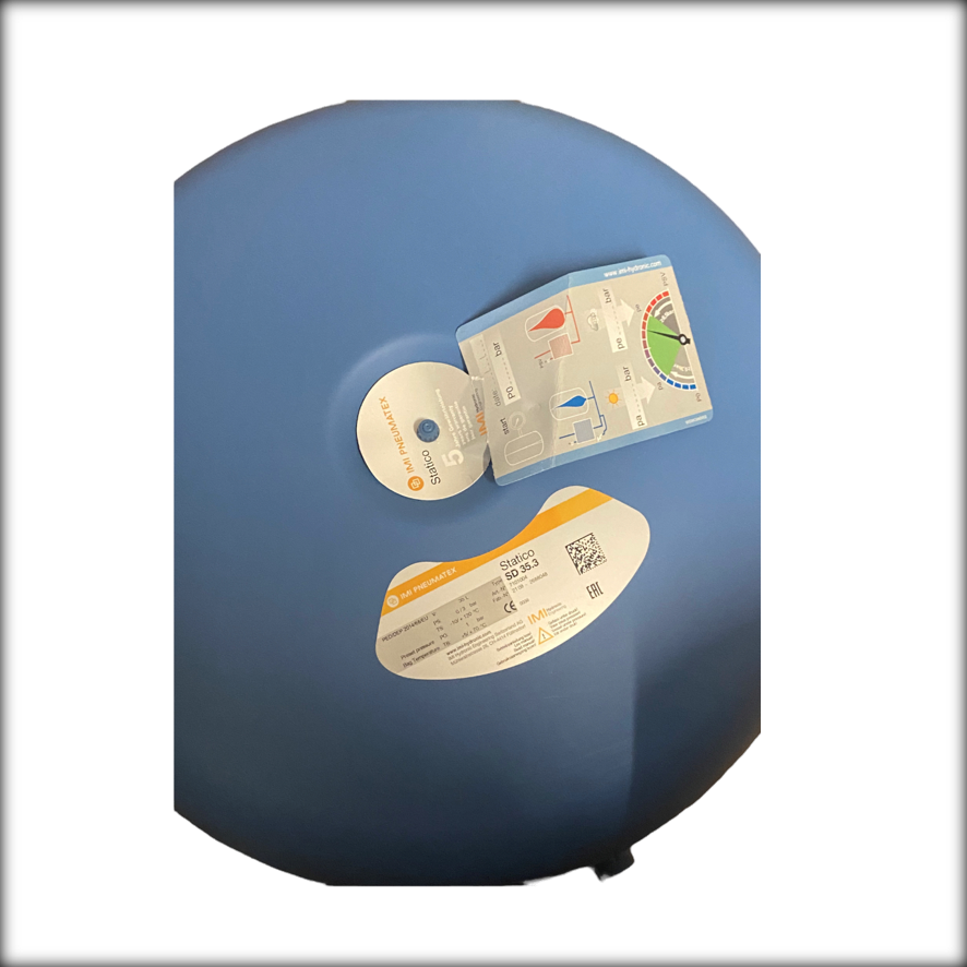 IMI Pneumatex SD 35.3 Druckausdehnungsgefäss Statico Diskusform 70-120 3bar 35 L