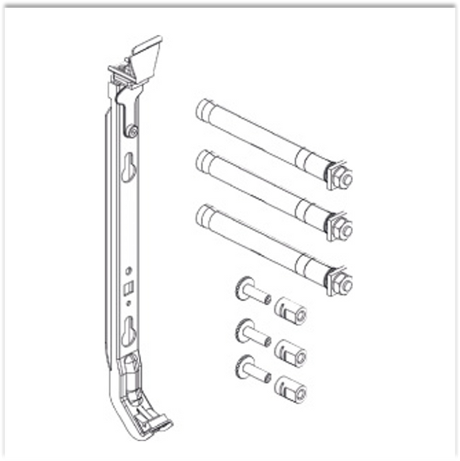 Buderus 7738325077 Rohwand-Adapter-Set FMS H600 ab L1800 – für präzise Montage im Wandbereich