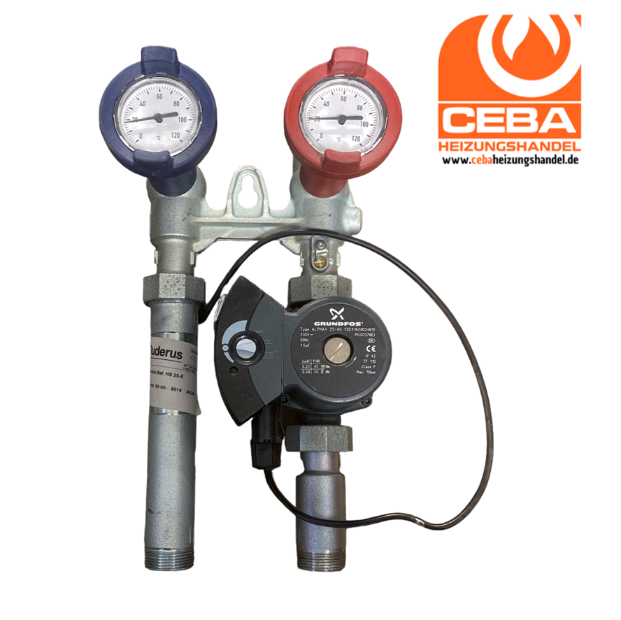 Buderus Heizkreis-Set HS 25-E Pumpengruppe Heizungspumpe Grundfos 80680016 gebraucht