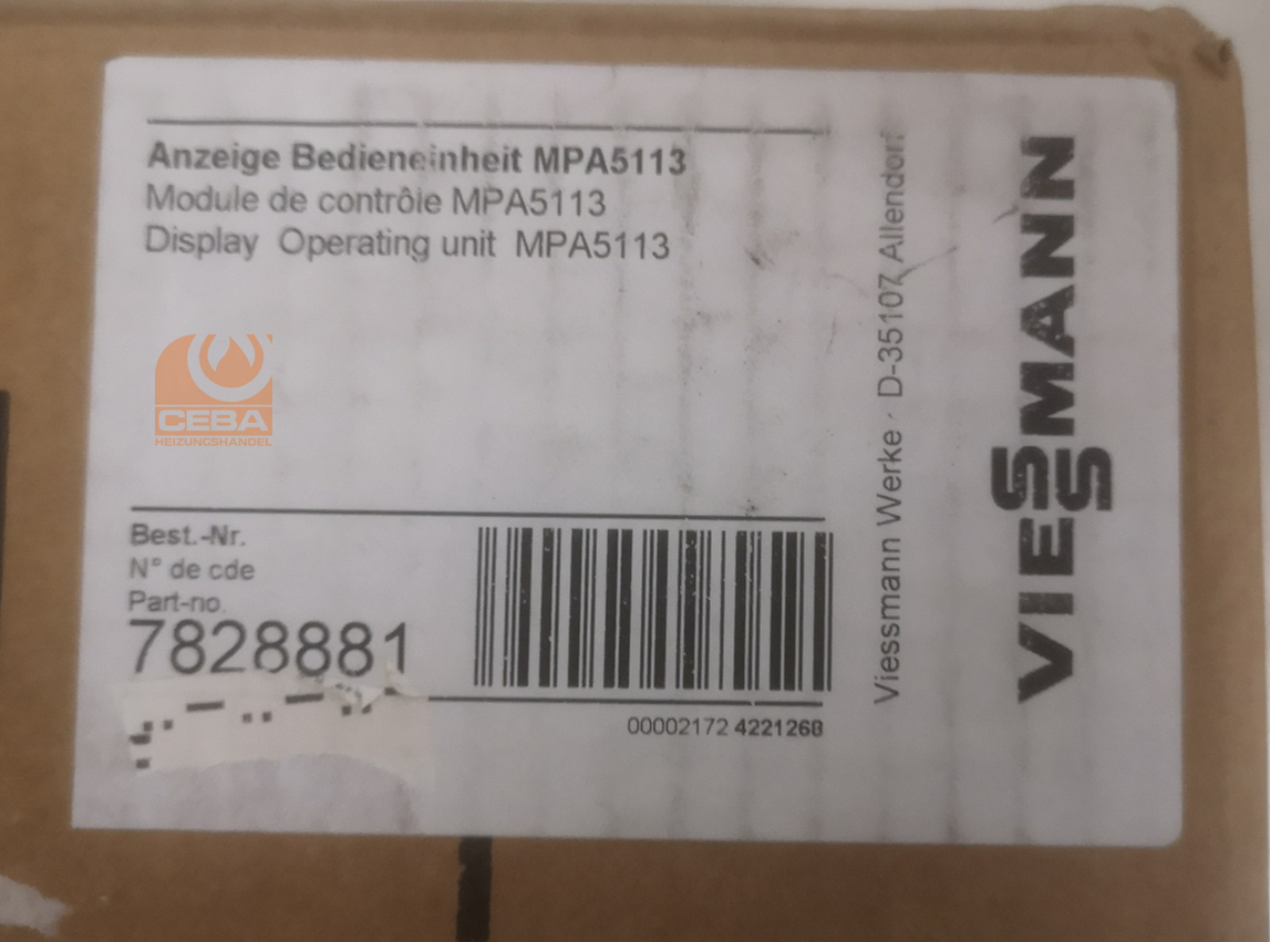 Viessmann Anzeige Bedieneinheit MPA5113 - Artikelnummer: 7828881